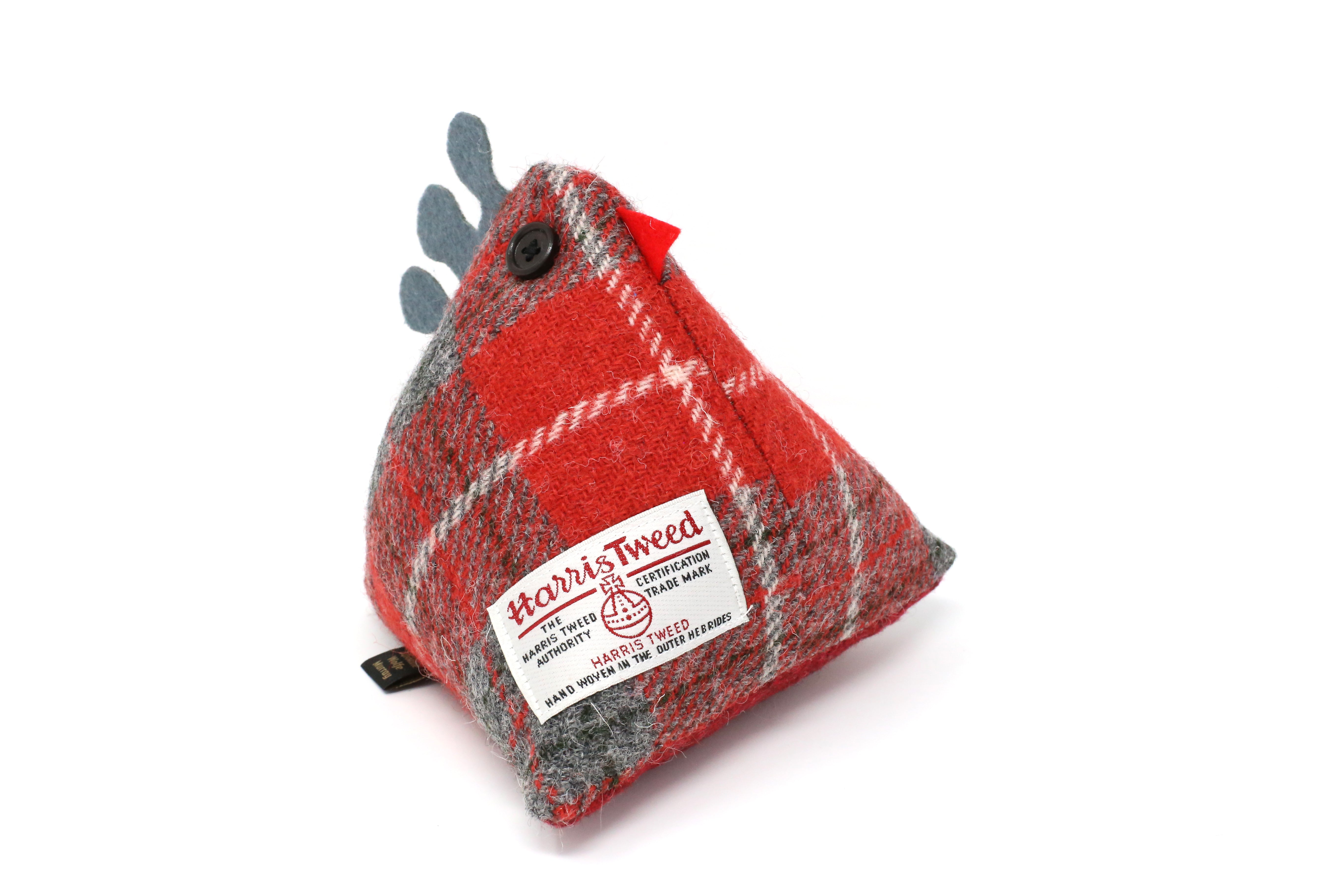 Harris Tweed Chicken Doorstop