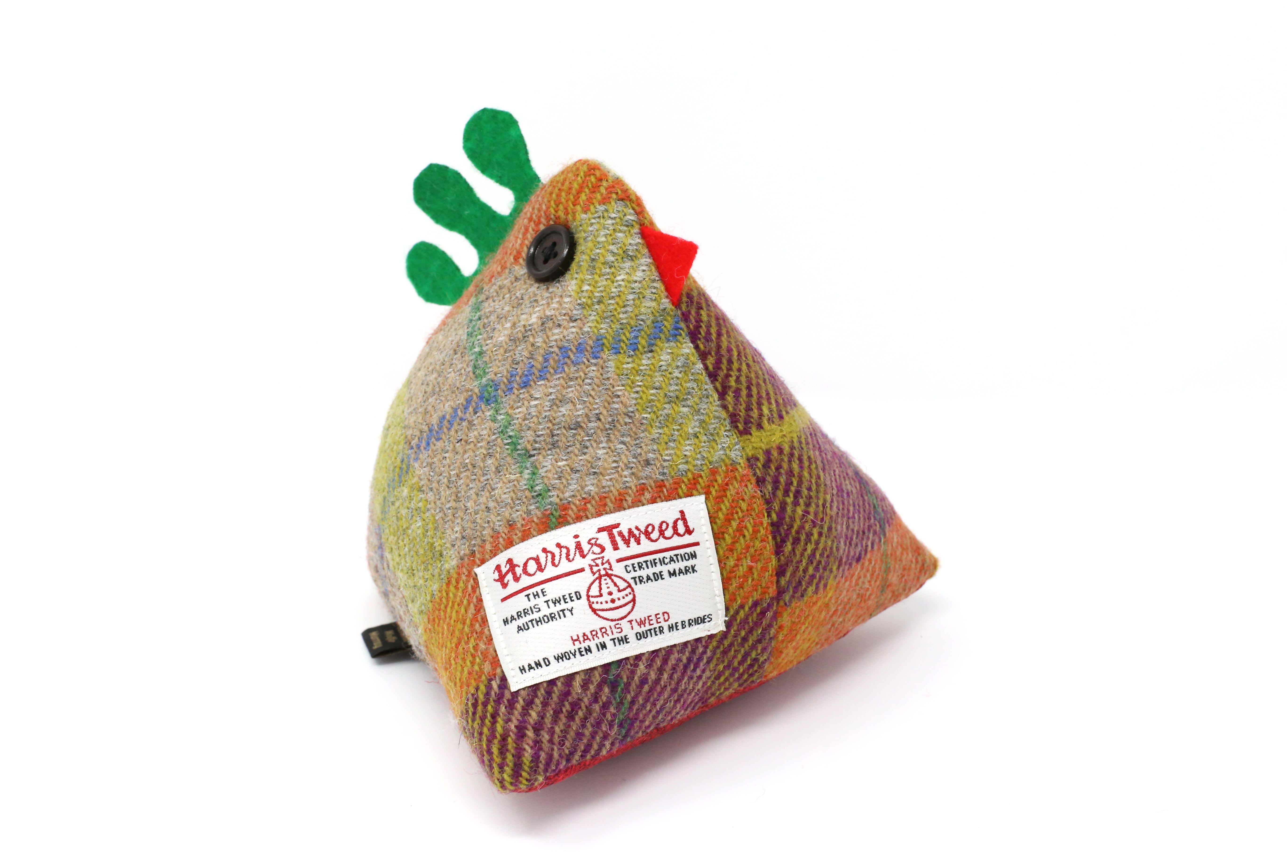 Harris Tweed Chicken Doorstop