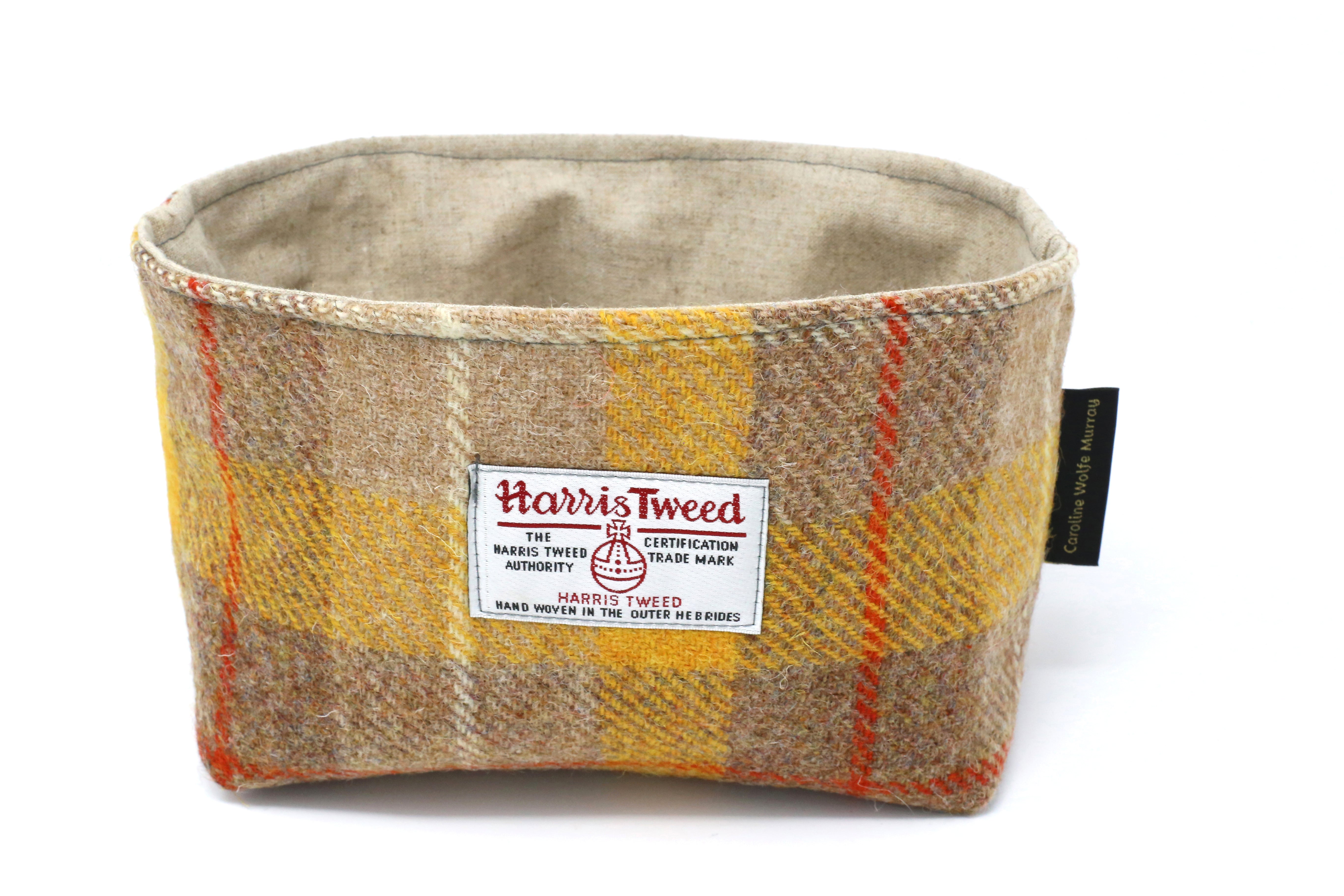 Harris Tweed Linen Basket