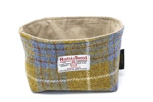 Harris Tweed Linen Basket