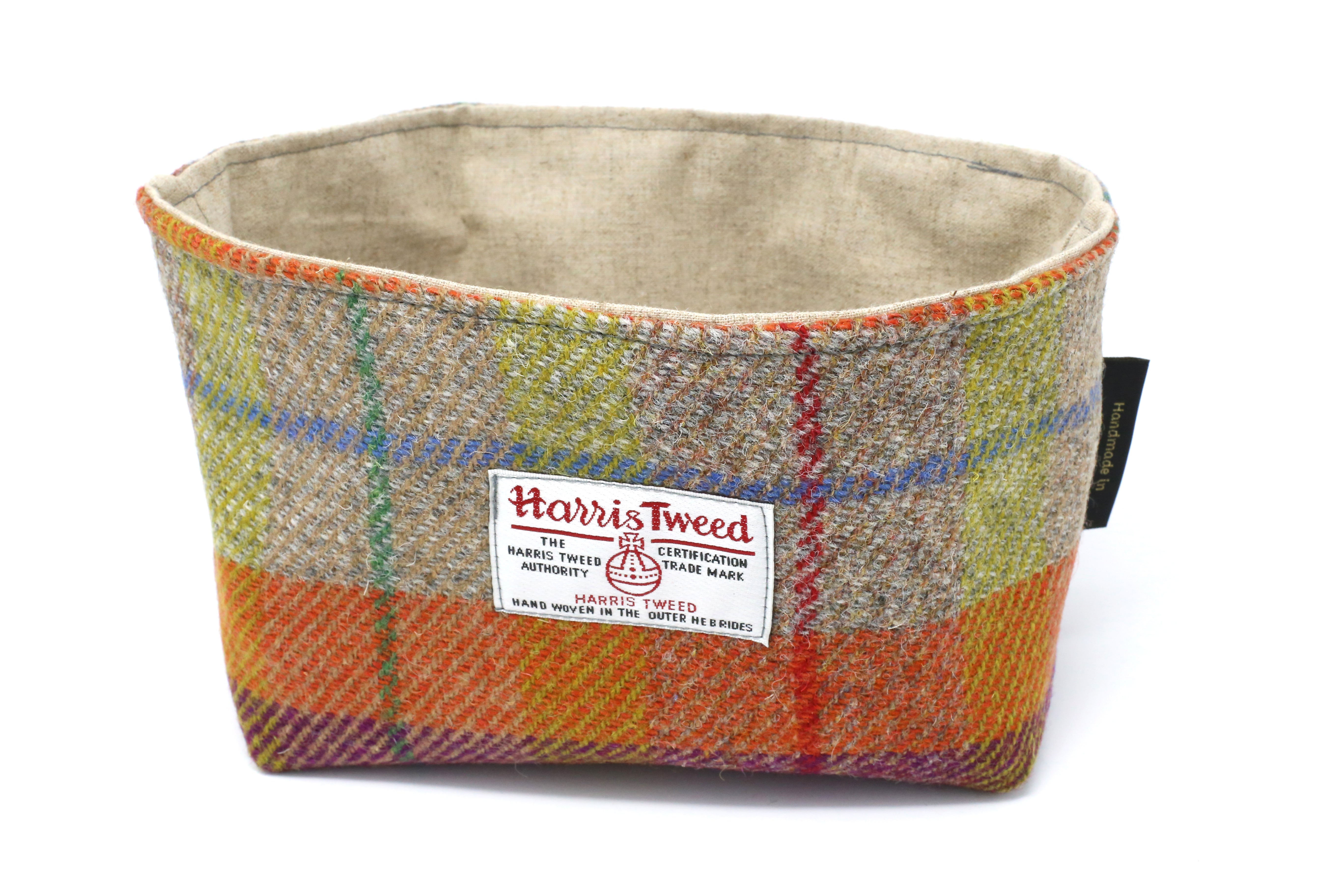 Harris Tweed Linen Basket