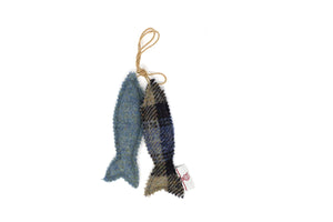 Harris Tweed Fish Pair