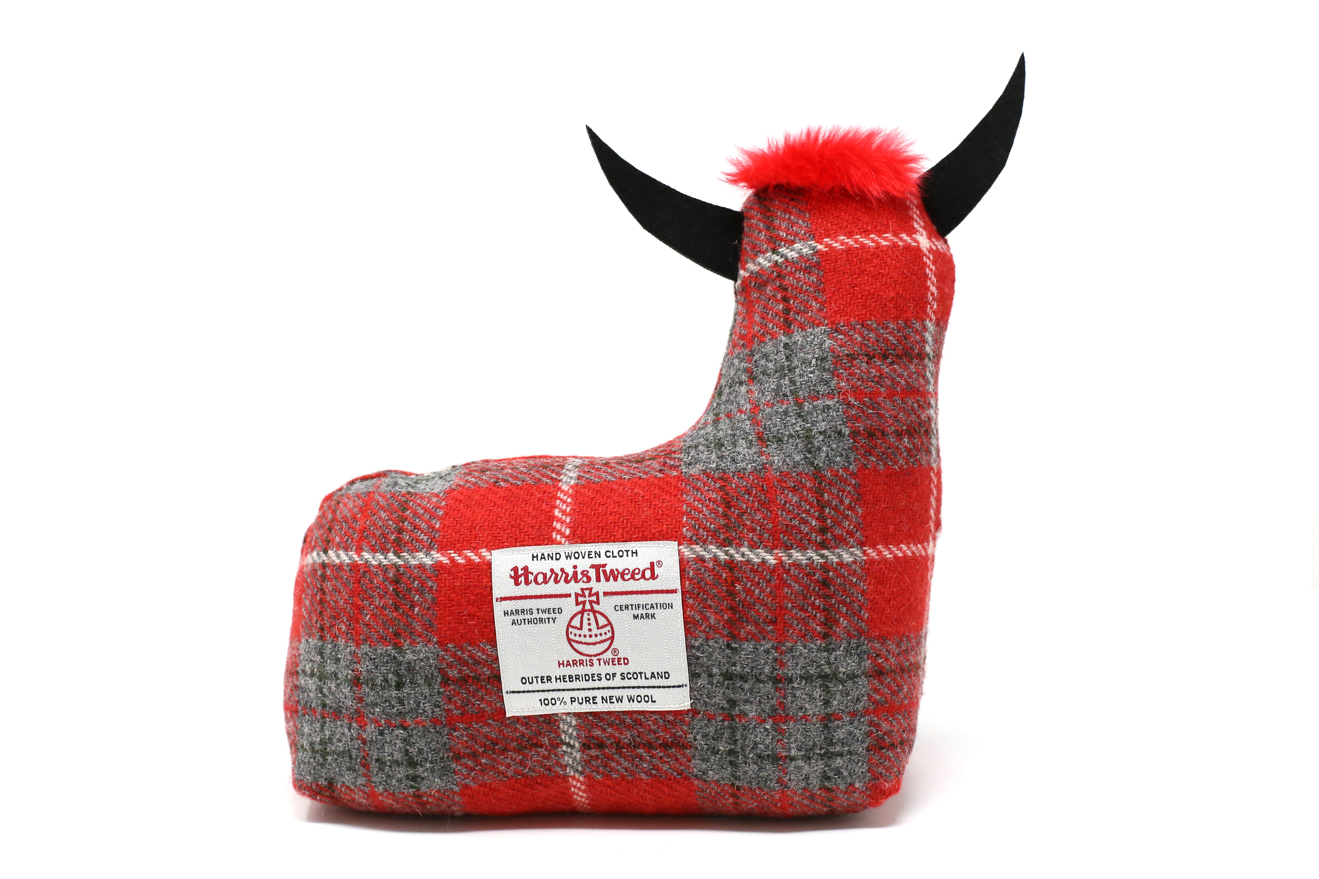 Harris Tweed Highland Cow Doorstop